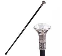 Bastón de caminata con cabeza de diamante de 36 pulgadas, elegante bastón para ancianos, bastón de proxeneta para hombres y mujeres, accesorio de disfraz