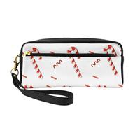 bastón de Caramelo, Bolsa de Maquillaje Bolsa de cosméticos Bolsa de Aseo de Viaje portátil Estuche de Cuero para Mujeres y niñas