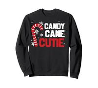Bastón de Caramelo Cutie Navidad Divertido a Juego Sudadera
