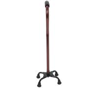 Bastón de Cuatro Patas de Aleación de Aluminio, Apoyo Estable | Bastones para Caminar, Goma Antideslizante, Base de Acero Pintado, Uso Interior y Rehabilitación