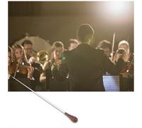 Bastón de director musical con de madera, bastón de orquesta, de secoya, bastón ligero, para directores sinfónicos, líderes de banda y directores corales