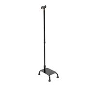 Bastón de Escalera Telescópico Cuádruple con Puntas, Bastón para Escaleras, Asiento para Bastón de Caminar, Bastón Plegable Ajustable de 85-105Cm