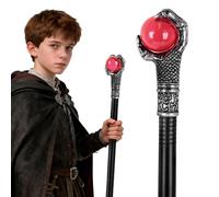 Bastón de Halloween gótico vampiro cetro, cetro de faraón bastón de bruja Maleficent bastóne mago bastónr infantil accesorios para disfraz de vampiro varita mágica Halloween carnaval cosplay real