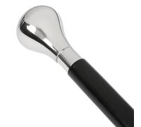 Bastón De Madera con De Vintage Antiguo Redondo Sólido Acabado Plateado Manejar Hecho A Mano Ligero Decorativo Regalo Ideal para Hombres Mujeres Y Mayores Adultos 36 Pulgadas