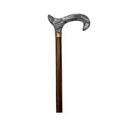 Bastón de Madera de Haya con Empuñadura de Metacrilato Gris
