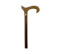 Bastón de Madera de Haya con Empuñadura de Metacrilato Ocre