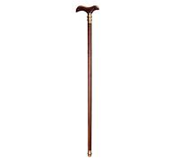 Bastón de Madera Grifo bastón Caballero bastón muletas Antideslizantes Madera Ancianos Andador Cesta Regalo para Personas Mayores/C