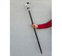 Bastón de madera hecho a mano con mango de animal resistente para apoyo, equilibrio y estilo, aventuras al aire libre y uso diario, regalo ideal