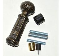 Bastón de madera latón Vintage hombres de la caña