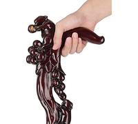 Bastón De Madera Maciza Bastones De Madera Bastón De Madera, Bastón De Madera Maciza, Bastón De Senderismo De Madera De Boca De Plata para Hombres Y Mujeres, para El Día De Acción De Gracias, 97 Cm,