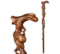 Bastón de Madera Maciza Bastones de Madera bastón Plegable, muleta de Madera Maciza, Boca de Madera bastón de Hombre Viejo bastón de Senderismo, Bastones para Ancianos, Personas Mayores