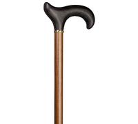 Bastón De Madera Para Hombre De Cuero Derby Moka