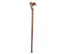 Bastón de madera tallada vintage para steampunk e histórico, accesorio de disfraz de 90 cm