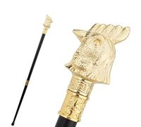 Bastón de Moda con Forma de Cabeza de Gallo y Pollo Dorado, Elegante Bastón Vintage para Cosplay para Adultos y Niños