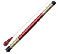 Bastón de música para concierto musical. Batuta de orquesta con mango de ágata de imitación con funda para bastón (rojo)