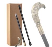 Bastón de Paseo con Empuñadura Recta Dorada y Motivo del Rey Águila. Bastón Decorativo y Moderno para Hombres y Mujeres, Ideal para Cosplay.(Gold)