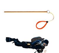 Bastón De Puntero De Buceo De Aluminio Y Banger Del Tanque - Sonda Submarina Con Escala De Medición | De Cosquillas Y Cordón Marino Life, Cordón Ajustable Y Perno P