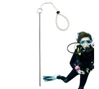 Bastón De Puntero De Buceo De Aluminio Y Banger Del Tanque - Sonda Submarina Con Escala De Medición | De Cosquillas Y Cordón Marino Life, Cordón Ajustable Y Perno P
