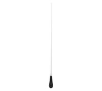Bastón de resina de fibra de vidrio para orquesta de música, cómodo con mango en forma de pera para músico profesor (negro)