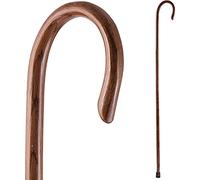 Bastón de senderismo para hombres y mujeres, hecho a mano de madera ligera y fabricado en los Estados Unidos 602-3000-1222 , Sinvergüenza, 147,32 cm, rojo (Red Oak), 1