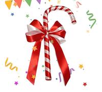 Bastón de utilería - Bastón de lazo para cosplay de Navidad, de disfraz de Halloween, de lazo para disfraz de Halloween, accesorio de disfraz de niños, para viajes, fiestas, escenarios