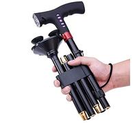 Bastón de viaje moderno y plegable, con alarma, for personas mayores (hombres, mujeres ancianos)