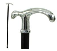 Bastón Derby, Elegante y Lujoso, ortopédico y Personalizado para Hombres y Mujeres Mayores | Bastón Artesanal de Madera Negra, Vintage, Coleccionable, Elegante | Cavagnini