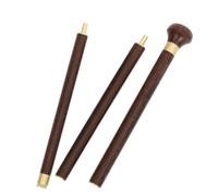 Bastón Desmontable de Madera Antideslizante de 3 Secciones | Apoyo Versátil, Empuñadura Cómoda, Uso para Personas Mayores, Senderismo y Actividades al Aire Libre