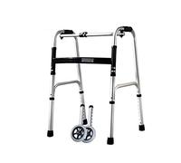 Bastón for discapacitados, equipo médico for personas mayores con ruedas, andador de aluminio ajustable, plegable y ligero, anhela algo mejor(A)