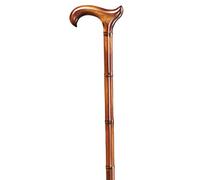 Bastón L-Derby, tubo para caballos, color marrón, material arce, longitud 80 cm, hasta 94 cm, soporta hasta 100 kg, mango Derby