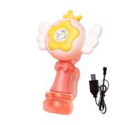 Bastón mágico de burbujas eléctrico para niños con luces múltiples, aparato eléctrico de 3 velocidades para juegos al aire libre en parques y jardines