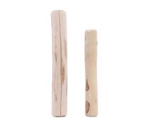 Bastón masticable madera café - Larga duración para mandíbulas fuertes, pulido corte manual acabado natural, fibra madera dura + estructura resistente, café seco calidad - Para