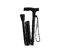 Baston Muletilla Ext Y Plegable Negra