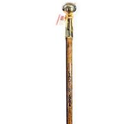 Bastón original Bubba Stik "Lady" estilo bastón con mango de jamón de latón fabricado en Texas por Real Texans. (Jacobean, 36" de altura)
