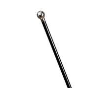 Bastón pelota de golf madera Stock Negro Mango de plástico cromado