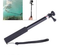 Bastón selfie impermeable extensible acero inoxidable Compatible con GoPro Hero 2 3, adaptador de montaje de trípode, correa de muñeca