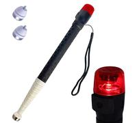 Bastón telescópico Flash - bastón telescópico de aleación de titanio para personas ciegas, advertencia de luz roja con sonido + punta de muleta opcional(C,118cm/46.5in)