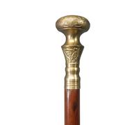 Bastón vintage con mango victoriano antiguo, regalo marrón, bastón náutico coleccionable de 3 pliegues para hombres y mujeres, 37 pulgadas
