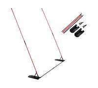 Bastones de alineación de golf: ayuda de entrenamiento para swing en fibra de vidrio | Barra de colocación de corrector, kit de entrenamiento ajustable en ángulo retráctil para hombres, mujeres
