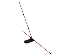 Bastones de alineación - Entrenamiento de golf multifuncional | palos de alineación de golf Swing Avión Entrenador - 1,05 x 1,05 m / 3,44 x 3,44 pies, eje rojo de fibra de vidrio con PVC - Ángulo de
