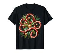 Bastones de Caramelo Pan de Jengibre Navidad y una Cornucopia Camiseta