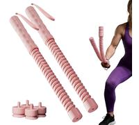 Bastones de entrenamiento de cuerda de combate, equipo de fitness portátil, cuerdas de ejercicio pesadas de resistencia ajustable, diseño compacto inalámbrico, rutina de ejercicios en el hogar para