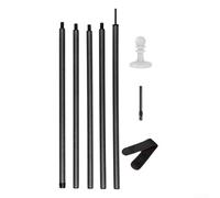 Bastones de lona de camping hechos de fibra de carbono, ligeros y portátiles con altura ajustable para uso de toldo (2,85 m)