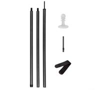 Bastones de lona de fibra de carbono, varillas ajustables para toldo de camping con construcción de 8 capas, ligeras y de alta resistencia, diseño plegable de varias secciones para tienda de campaña