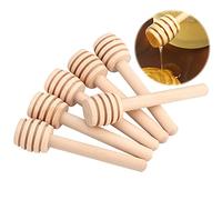 Bastones de madera para miel, 50 unidades, mini palitos de madera, dispensador para miel, cucharas para miel, caf¨¦, leche, t¨¦, mezcla
