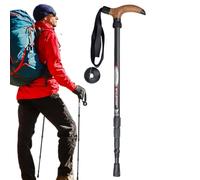 Bastones De Senderismo - Bastón Telescópico para Trekking | Portátil 4 Secciones Unisex para Invierno Exterior Camping Mochilero