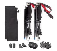 Bastones de Senderismo Plegables,2 PCS Bastones Trekking,Palos Senderismo,Bastones Trail Running,Bastones para Caminar,Bastones Marcha Nordica,110-130CM