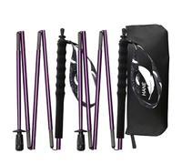 Bastones de senderismo plegables de 5 secciones para hombres y mujeres, personas mayores, bastones de senderismo de fibra de carbono, ultraligeros, bastones plegables para senderismo en colina