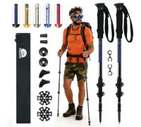 Bastones de Senderismo Telescópicos 2er-Pack, UltraLigeros Aluminio Montaña