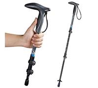 Bastones de Trekking Hechos de Fibra de Carbono 3k - Plegables, con Sistema Quick Flip Lock, Corcho y Mango en T Bastón Plegable Ultraligero para Viajes nórdicos Senderismo